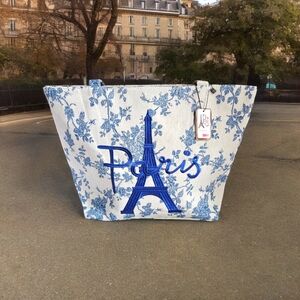 NWT Paris Tote Bag | Eiffel Tower | Travel Bag | Beach Bag